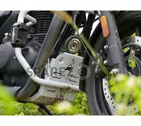Adatto per Royal Enfield Hunter 350 Bash Plate Sumpguard argento
