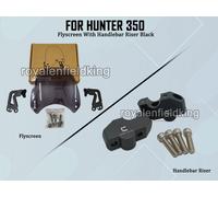 Adatto Per Royal Enfield Hunter 350 "Kit Flyscreen Con Alzatori Manubrio"