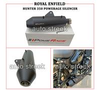Adatto Per Royal Enfield Hunter 350 "Silenzioso Scarico Powerage SS, Nero Opaco"