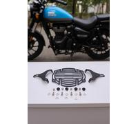 Adatto per Royal Enfield Meteor 350 - Gruppo griglia faro