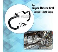 Adatto Per Royal Enfield SUPER METEOR 650 "Paracolpi Motore Compatto Nero"