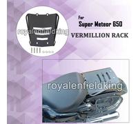 Adatto Per Royal Enfield Vermillion Solo Rack/Plate, Nero Per SUPER METEOR 650