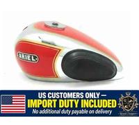 Adatto per serbatoio benzina Ariel 350cc in acciaio verniciato rosso e...