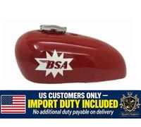 Adatto per serbatoio benzina BSA A65 Spitfire Hornet 2 galloni acciaio vernic...