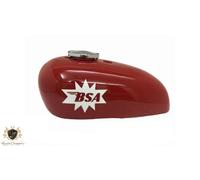 Adatto per serbatoio benzina BSA A65 Spitfire Hornet 2 galloni acciaio vernic...