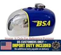 Adatto per serbatoio benzina BSA B25 B40 B44 C15 Victor Enduro acciaio blu...