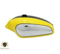 Adatto per serbatoio benzina Ducati 350Cc Scrambler cromato giallo nero