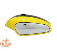 Adatto per serbatoio benzina Ducati 350CC Scrambler cromato giallo nero
