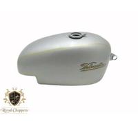 Adatto per serbatoio benzina Velocette Thruxton verniciato argento rivestimen...