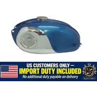 ADATTO PER SERBATOIO BSA BANTAM D7, D10, D14, D175, BUSHMAN CROMO E BLU + TAPPO