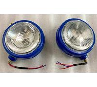 Adatto per set luci di testa trattore Ford lato LH e RH 12 V blu 52871255