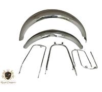Adatto per set parafango anteriore e posteriore cromato BSA B25 B44 Star Fire...