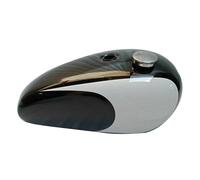 Adatto Per Triumph T140 Serbatoio Carburante Nero E Bianco Dipinto Con Tappo S2U