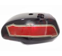 Adatto Per Triumph T140 Serbatoio Del Carburante Nero E Ciliegia Dipinto AEs