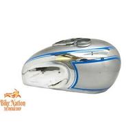 ADATTO PER Triumph T90 5T Speed Twin serbatoio cromato e argento