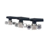 Adatto per tubi in metallo da 3/4/6/8/10/12/14/16/18/20 mm 1/8" 1/4" 3/8" 1/2" in acciaio inox 304 raccordo per tubo a compressione valvola a sfera PN 6,4 (10 mm)
