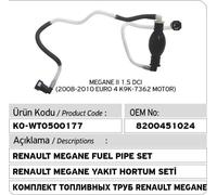 ADATTO PER TUBO CARBURANTE RENAULT MEGANE 2 02-09 1.5 DCi con tubo manuale 82...
