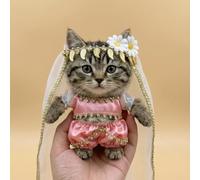 Adatto per vestiti per bambole alla moda da 10-17 cm, stile piccolo e fresco (escluse le bambole) Set di tre pezzi in stile regioni occidentali (polvere))