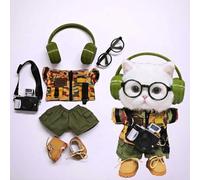 Adatto per vestiti per bambole alla moda da 10 cm e 17 cm (escluse le bambole) (set da sei pezzi di abbigliamento mimetico B)