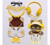 Adatto per vestiti per bambole alla moda da 10 cm e 17 cm (escluse le bambole) (set di sei pezzi con scarpe gialle)