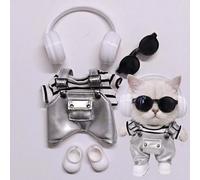 Adatto per vestiti per bambole alla moda da 10 cm e 17 cm (escluse le bambole) (Time Hacker Set da cinque pezzi A)