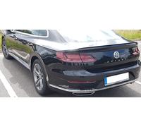 Adatto A per VW Arteon R-Line IN Lucido Nero Verniciato Sottile Lip Spoiler
