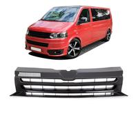 Adatto Per VW T5 GP Facelift 2009-2015 Paraurti Grill Clean Nero Lucido