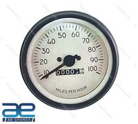 Adatto Per WILLYS MB JEEPS FORD GPW CJ Tachimetro Faccia Bianca Cornice Nera AEs