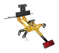 Adatto per Yamaha Xmax 300 2017-2024 Portatarga posteriore per moto Eliminatore parafango Porta targa,Portatarga Moto(Yellow)