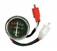 Adatto Royal Enfield BSA AJS Universale: Voltmetro/Amperometro 42mm 8 AMP Nero