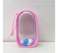 Adatto solo per l'ultima versione 4.0 custodia protettiva ciondolo di bambole alla moda. (rosa) 4.0 Esclusiva borsa da magazzino (corda in silicone a doppio foro + palla di pelo))