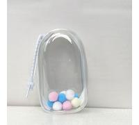 Adatto solo per l'ultima versione 4.0 custodia protettiva ciondolo di bambole alla moda. ([trasparente] 4.0 Esclusiva borsa da magazzino (corda in silicone a doppio foro + palla di pelo))