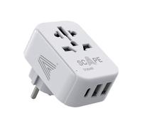 Adattore con prese Scape Travel 830C-DE Plastica