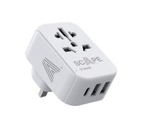 Adattore con prese Scape Travel 830C-UK Plastica 150 W