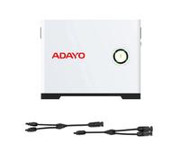 ADAYO DA802 Centrale elettrica per balcone con micro accumulo di energia con batteria di accumulo di energia solare da 2240 Wh e Wi-Fi 2,4G/5G, Plug and Play