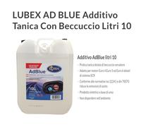 ADBLUE ADDITIVO Liquido per Gas di Scarico Motori Diesel 10Litri (con beccuccio)