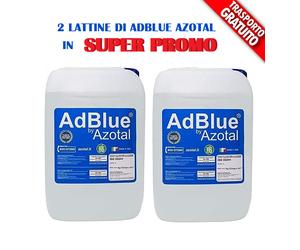 ADBLUE Azotal 2 taniche da 10 Lt Additivo Liquido Gas di Scarico Motori Diesel