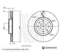 ADBP430000 Disco freno Blue Print