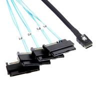 ADCAUDX Cavo Mini-SAS a SAS: 1 m SFF8087 a SAS SFF-8087 a SFF-8482 Connettore x4 con cavo adattatore SATA (1 m)