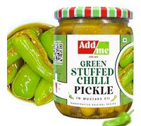 Add me Homemade Stuffed green Chilli Pickle 500gm rajasthani hari mirch ka achar Pickles