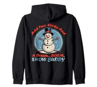 ADD Two Sticks And A Dream Boom, Snow Buddy Felpa con Cappuccio