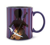 Addams Famiglia Mercoledì Violoncello Silhouette Tazza IN Ceramica Porta 591ml