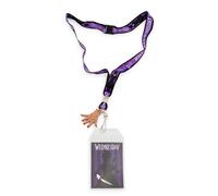 Addams Family Wednesday Silhouette Cordino con porta badge e ciondolo Thing