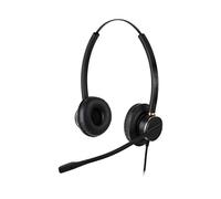 ADDASOUND CRYSTAL2872 Premium Auricolare QD Binaurale Per Telefoni Ufficio/Call Center - Microfono con cancellazione del rumore Cavo di scollegamento rapido