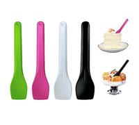 Addein 100 Pezzi Paletta per Gelato, Mini Cucchiai Riutilizzabili, Cucchiaini da Dessert, Cucchiaini per Barbecue, Picnic, Campeggio, Feste