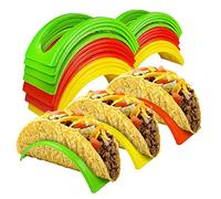 Addein Set di 12 Porta Tacos, Taco Holder in Plastica ABS, Durevole Vassoi per Taco, Supporto per Taco per Ristorante, Casa, Festa, Picnic