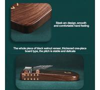 Addensato In Legno Kalimba Thumb Piano per Gli Amanti Della Musica, con Note Incise Borsa per Pianoforte Martello per Accordare, Guida All'apprendimento Finger Piano(17keys)