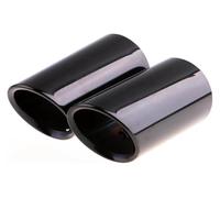 addensato tubo di scarico Per A1 Per A3 Per A4 TT 2009-2015 Tubo Scarico Auto Cromato Acciaio Inossidabile Punta Silenziatore Tubi Copertura(Black)