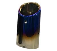 addensato tubo di scarico Per A3 Per A1 A4 B8 Q5 75mm Terminale Scarico Posteriore Auto Marmitta Tubi Terminali(1pcs Blue)