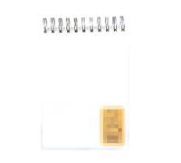 Addensato Turn-up Coil Questo semplice taccuino trasparente -A5 Turn-up -120-blank